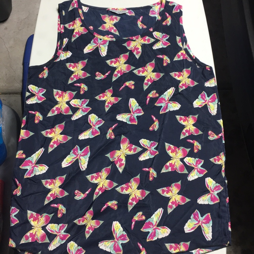 Shenermei Butterfly Sleveless Top, size XXL